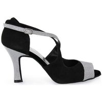 top dance zapatos de tacon tacco 85 camoscio nero para mujer