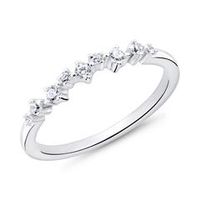 anillo grabable de plata 925 para mujer con circonita cubica