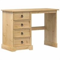 tocador corona madera maciza de pino 104x47x75 cm vidaxl