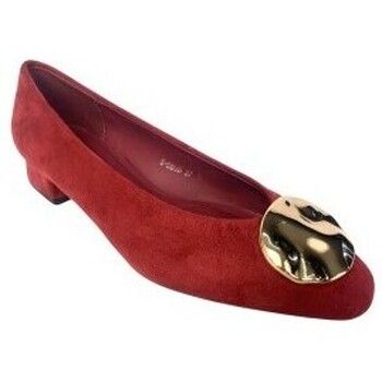 Bienve Bailarinas Zapato señora s5536 burdeos para mujer