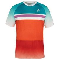 camiseta head performance paris naranja azul royal