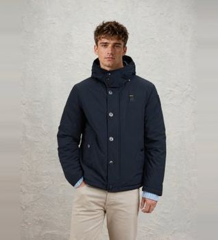 Blauer para hombre. 26WBLUC02061 Chaqueta Andrew marino (M), Casual, Poliéster