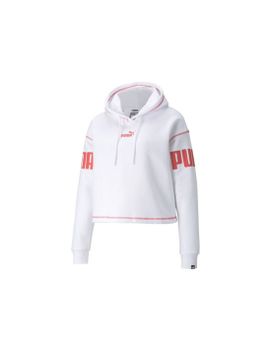 Sudadera Puma Power Hoodie Fl W White