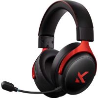 auriculares mchose v9 pro inalambricos bluetooth y rf para gaming microfono y rojo negro