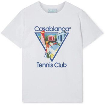 Casablanca Camiseta T-SHIRT LA JOUEUSE WHITE para hombre