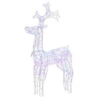 reno de navidad 90 leds acrilico 60x16x100 cm vidaxl