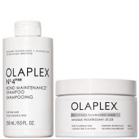 olaplex no4 fine shampoo  weightless nourishing mask duo