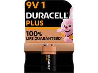 pilas - duracell plus 9v 1 unidad negro