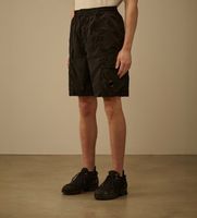 cp company para hombre 20cmbe031a005904g bermuda - cargo 50 negro casual poliamida