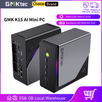 mini pc gmktec k15 intel core ultra5 125u ai barebone sin ram sin ssd sin so software compatible con ddr5 npu wifi6e bt52 computadora de escritorio para juegos