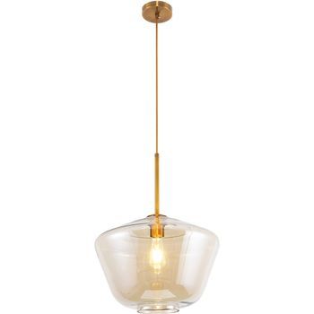 Lámpara De Techo Cristal - Lámpara Colgante Diseño Vintage - Erik Beige