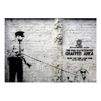Papel Pintado 3d - Banksy - Graffiti Area (250x175 Cm)