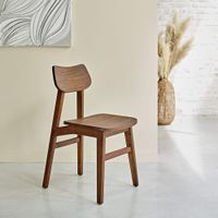 silla de mindi macizo acabado nogal