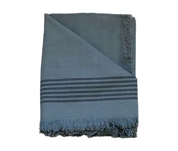 Mantel de algodón modelo kila gris 140x250cm