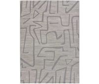 alfombra de estilo etnico con relieve en plata hl-africa 80x150 cm - atticgo