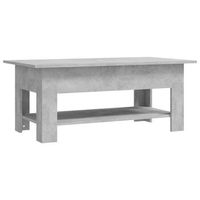 mesa de centro con estante diseno atemporal 102 x 55 x 42 cm madera de ingenieria gris dec039265