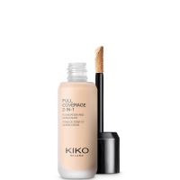 kiko milano full coverage 2-in-1 foundation and concealer 25ml various shades - 01 warm rose
