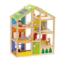 casa madera con muebles