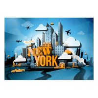 papel pintado 3d - new york - welcome 150x105 cm