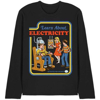 Steven Rhodes Camiseta manga larga Learn About Electricity para mujer