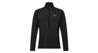 forro polar salewa puez cammino polarlite 1 2 cremallera negro para hombre