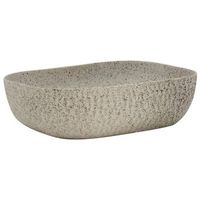 lavabo sobre encimera rectangular ceramica gris 48x375x135 cm vidaxl