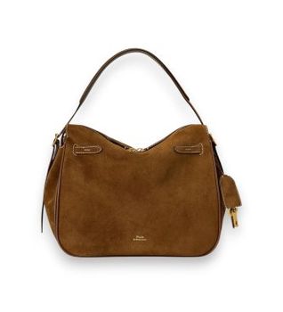 Polo Ralph Lauren para mujer. 428962627001 Bolso satchel Polo ID marrón (OSFA), Casual, Piel