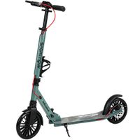 sportnow patinete plegable ajustable en altura para adultos color plateado