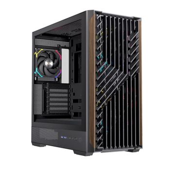 Caja PC Einarex Pulse P800 RGB Black 13 ventiladores 360mm Vidrio templado ATX