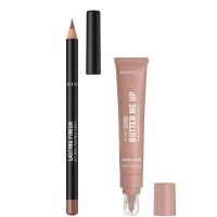rimmel butter me up  lasting finish lip bundle various shades - 002 latte delight