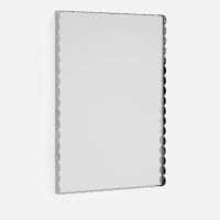 hay arcs rectangle mirror - silver