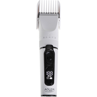 adler cortapelos con pantalla lcd ad 2839 inalambrico numero de pasos de longitud 6 blanconegro