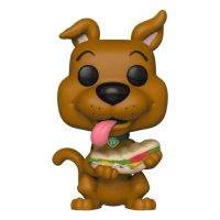 figura coleccionable funko pop scooby-doo con sandwich multicolor