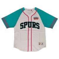 beisbolera mitchell and ness san antonio spurs nba practice day