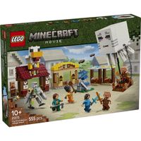 lego lego minecraft el ataque a la aldea del globo de ghast 21273
