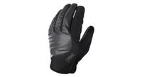 guantes de ciclismo cromados de peso medio negro
