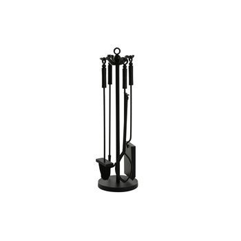 Chimenea Set 4 Acero 11x3x62 Negro