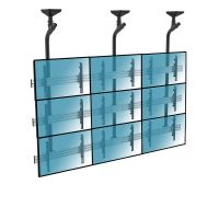 kimex soporte de techo para 9 pantallas 45-50 vesa 600x400 max 50kg