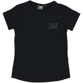 Leone 1947 Camiseta Girl Short Sleeves Black Girl para niña