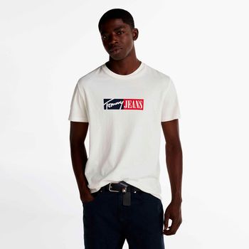 Tommy Jeans Camiseta de cuello redondo DM0DM20365-YBL
