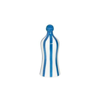 Lido - Botella De Cerámica Azafrán Con Rayas Azules