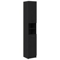 mueble de cuarto de bano roble negro 32 x 34 x 1885 cm