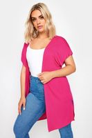 yours rebeca fina rosa con manga corta mujer curvy y tallas grandes yours