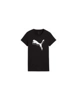 camiseta puma essentials metallic mujer negro