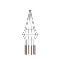 lampara colgante rose 6 luces