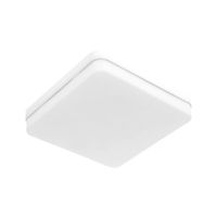 plafon bismuto cuadrado 1x18w led 1620lm 6500k l15xan15xal35cm blanco