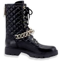 guess botines anfibio donna catena black fl7rpllea10 para mujer