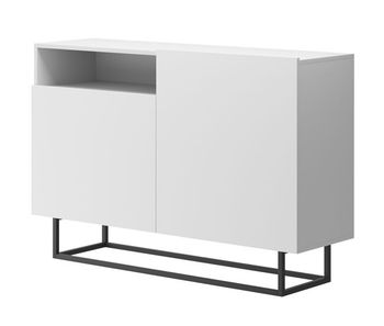 Cómoda enjoy ek120 diseño minimalista con cajones 120x37x82 cm blanco