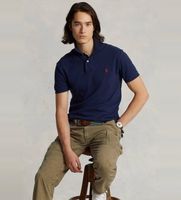 polo ralph lauren para hombre 710795080007 polo de pique slim fit marino s casual algodon manga corta