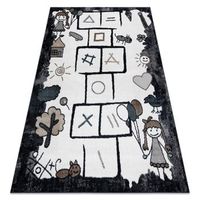 alfombra fun hop para ninos rayuela animales negro 180x270 cm